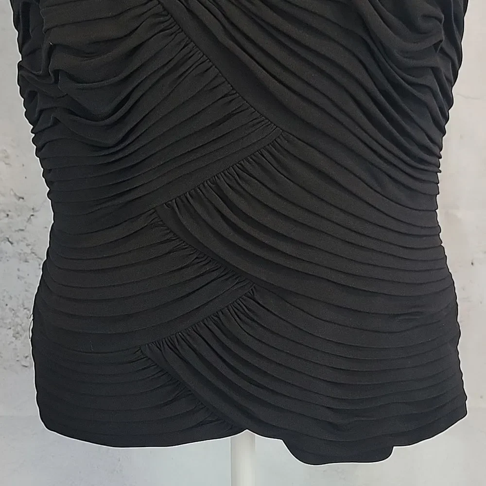 Cache Luxe Elegant Black Women's Special Occasion Top Size L - Picture 3 of 12